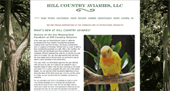 Desktop Screenshot of hillcountryaviaries.com